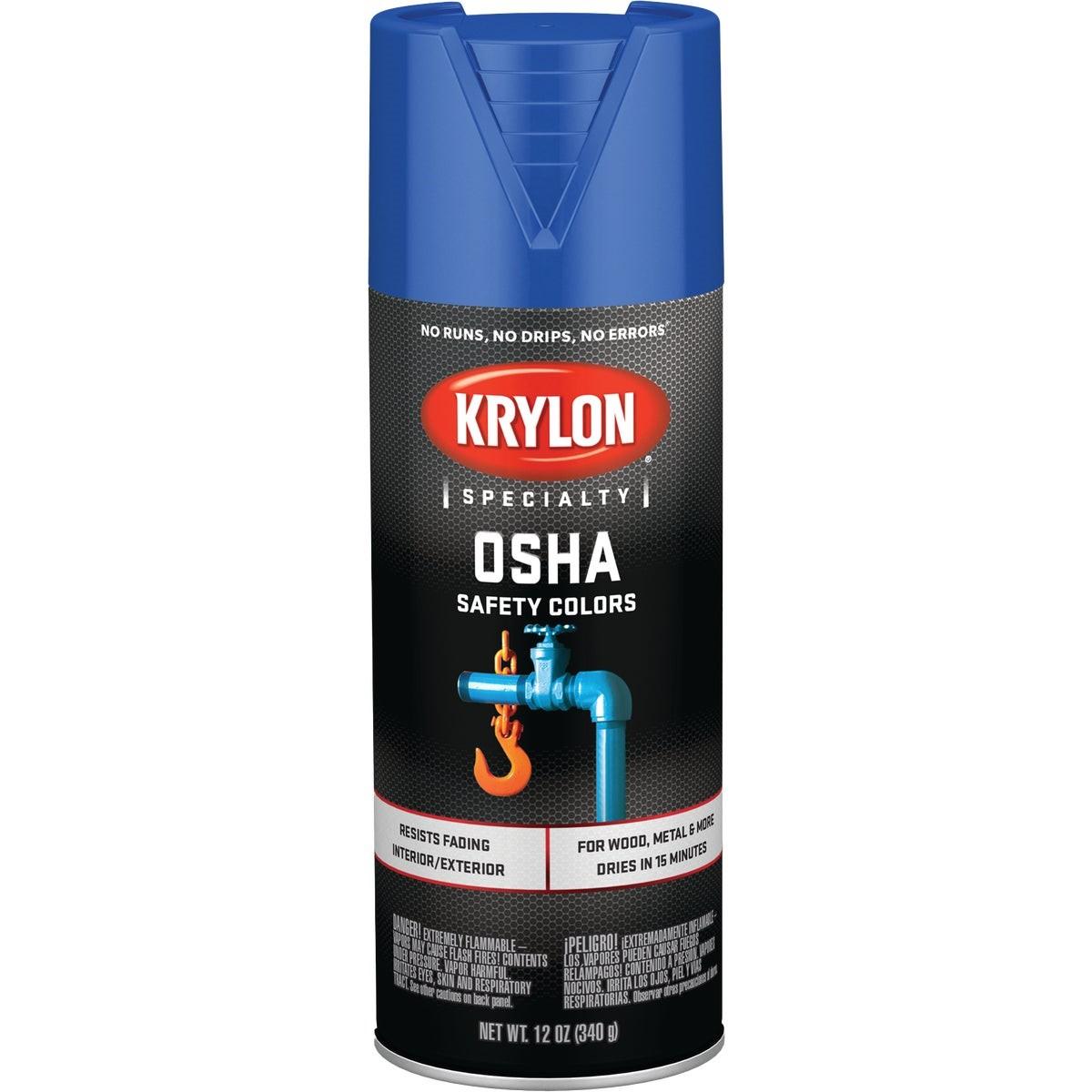 Krylon OSHA 12 Oz. Gloss Spray Paint, Safety Blue