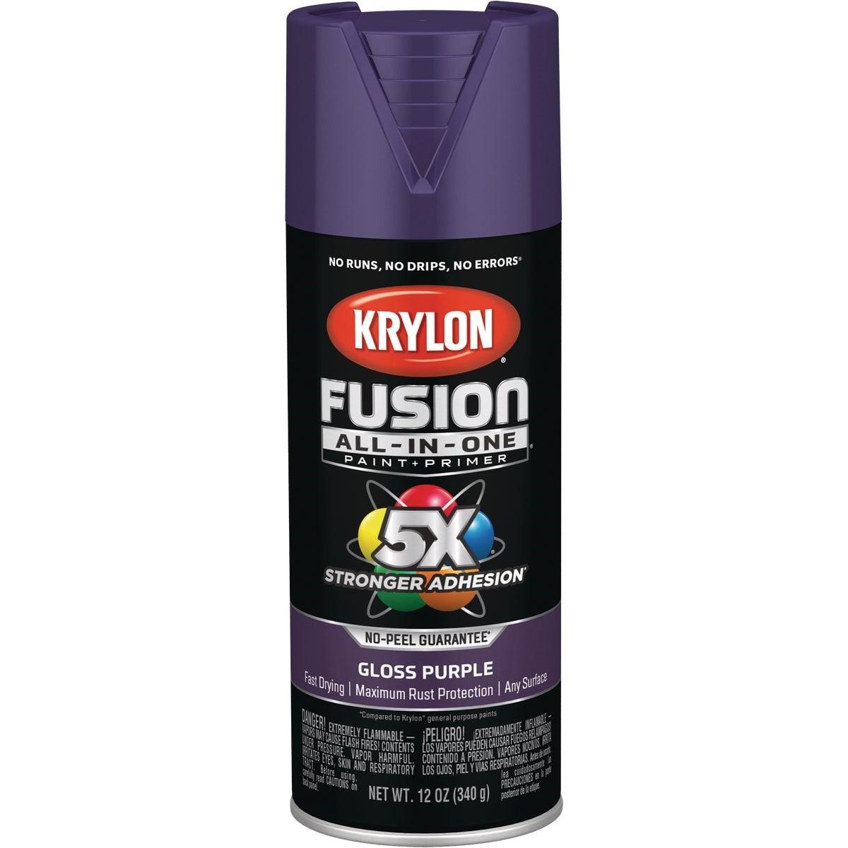 Krylon Fusion All-In-One Gloss Spray Paint & Primer, Purple