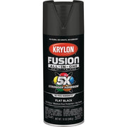 Krylon Fusion All-In-One Flat Spray Paint & Primer, Black