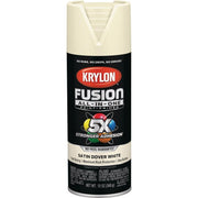 Krylon Fusion All-In-One Satin Spray Paint & Primer, Dover White