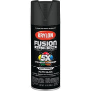Krylon Fusion All-In-One Matte Spray Paint & Primer, Black