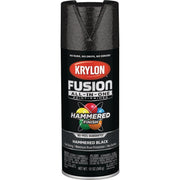 Krylon Fusion All-In-One Hammered Spray Paint & Primer, Black