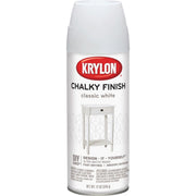 Krylon CHALKY FINISH 12 Oz. Ultra Matte Chalk Spray Paint, Classic White