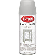 Krylon CHALKY FINISH 12 Oz. Ultra Matte Chalk Spray Paint, Misty Gray
