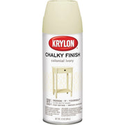 Krylon CHALKY FINISH 12 Oz. Ultra Matte Chalk Spray Paint, Colonial Ivory