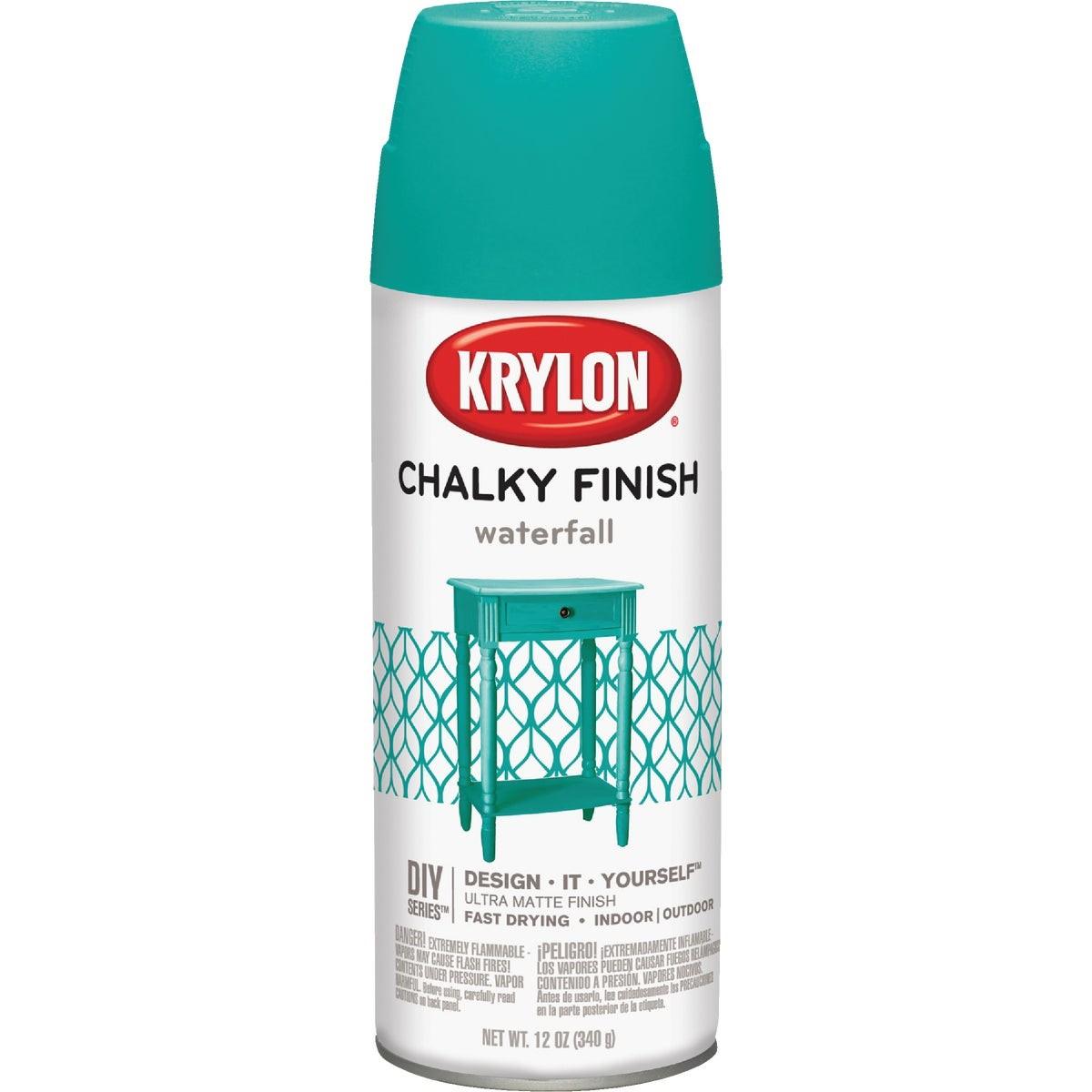 Krylon CHALKY FINISH 12 Oz. Ultra Matte Chalk Spray Paint, Waterfall