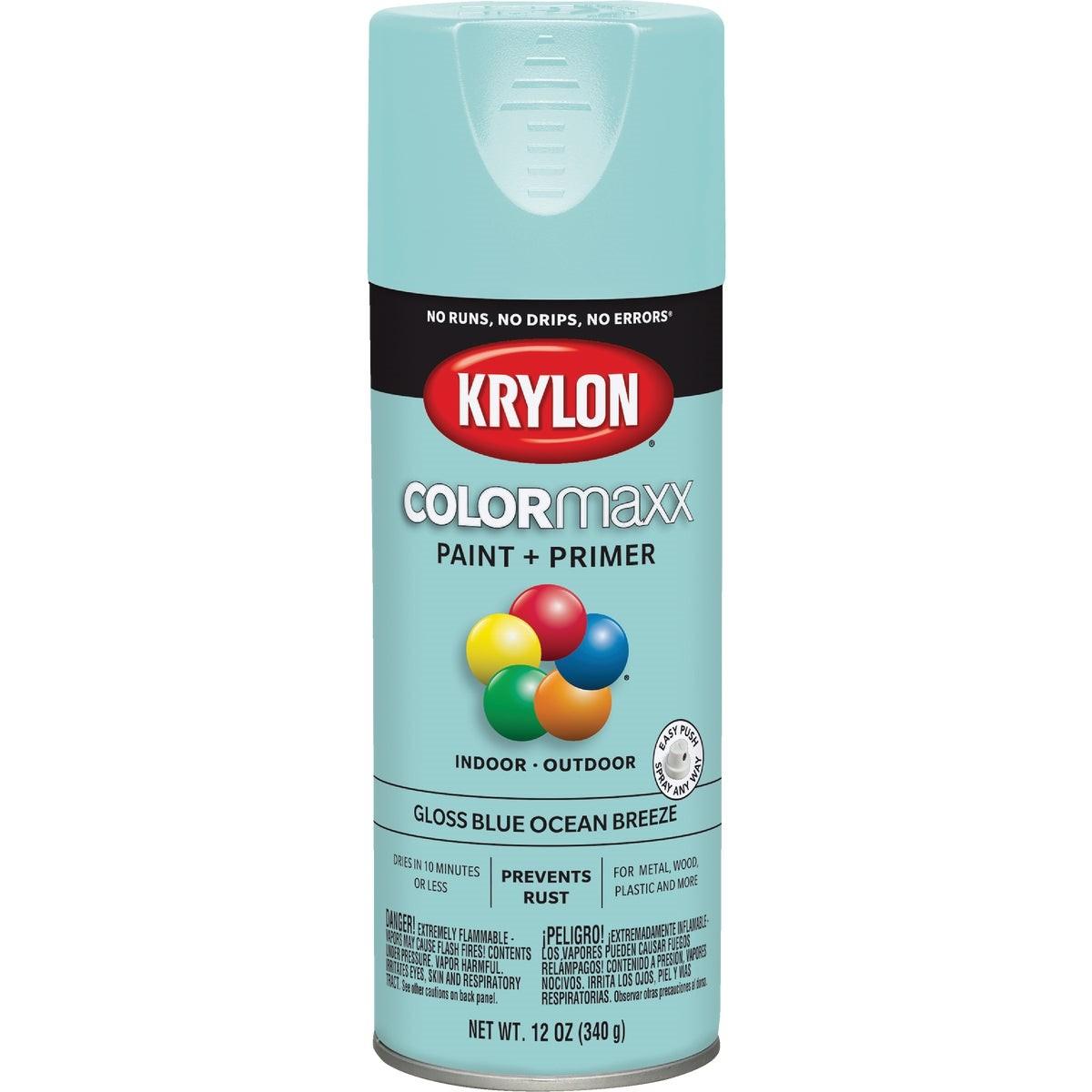Krylon ColorMaxx 12 Oz. Gloss Spray Paint, Blue Ocean Breeze