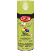 Krylon Colormaxx Gloss Spray Paint & Primer, Citrus Green