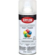Krylon ColorMaxx 11 Oz. Gloss Paint + Primer Spray Paint, Crystal Clear