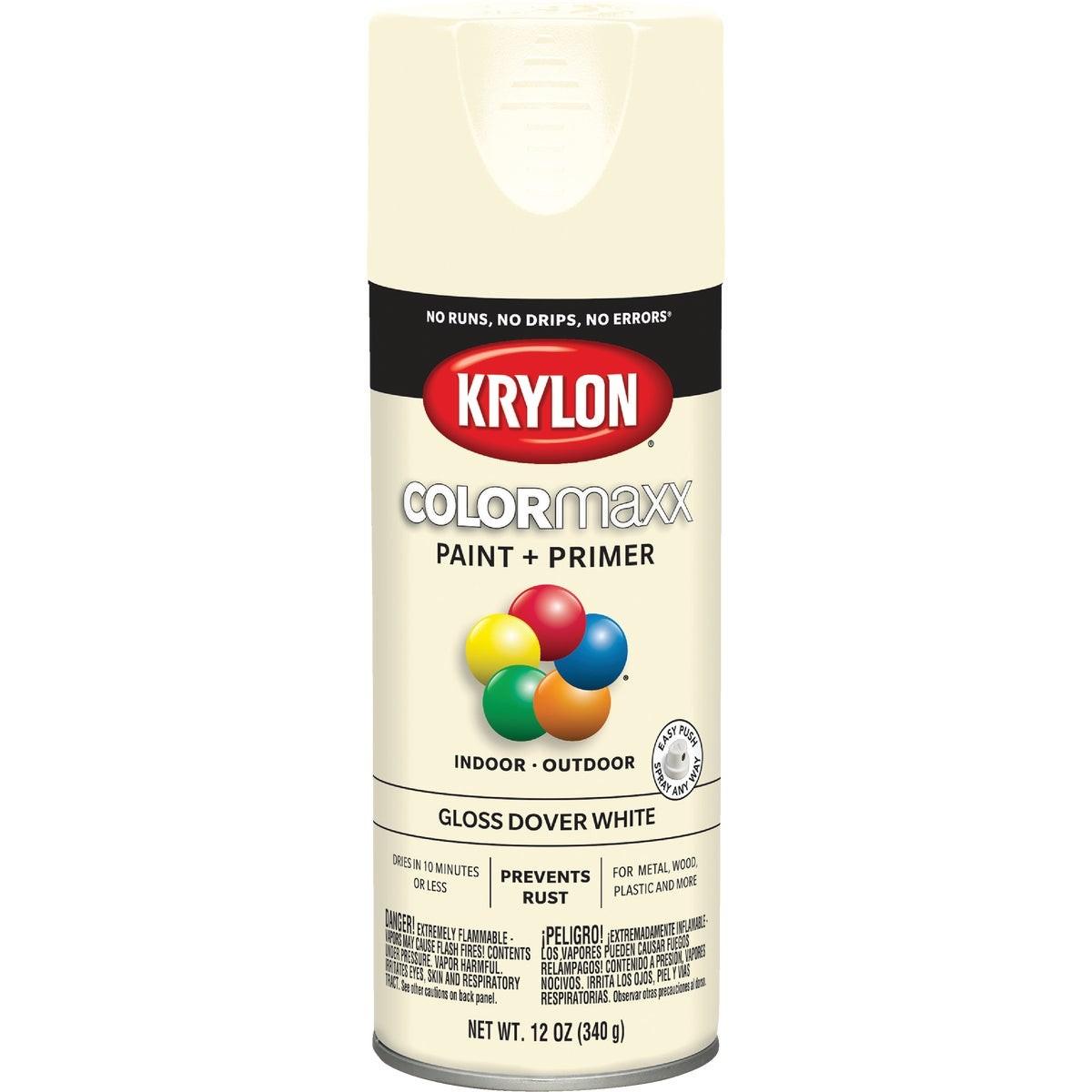 Krylon ColorMaxx 12 Oz. Gloss Spray Paint, Dover White