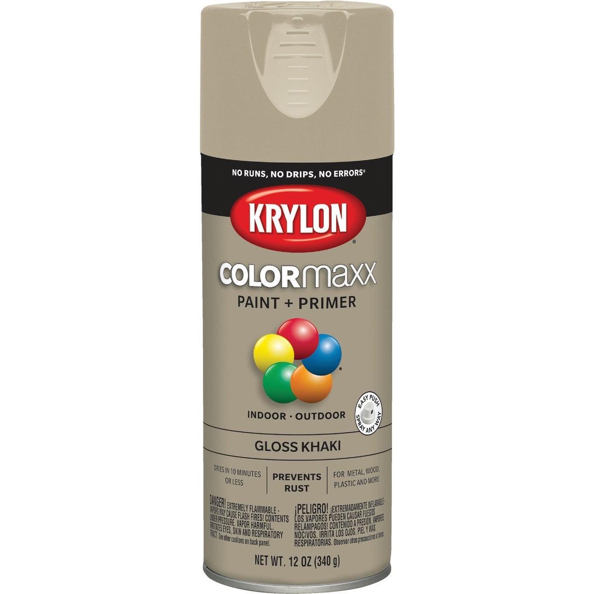Krylon ColorMaxx 12 Oz. Gloss Spray Paint, Khaki