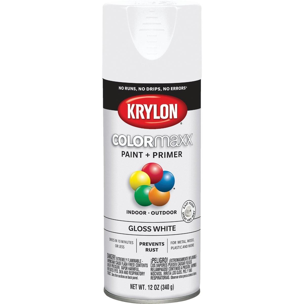 Krylon ColorMaxx 12 Oz. Gloss Spray Paint, White