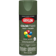 Krylon ColorMaxx 12 Oz. Satin Spray Paint, Italian Olive