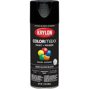 Krylon ColorMaxx 12 Oz. Semi-Gloss Spray Paint, Black