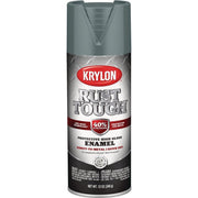 Krylon Rust Tough 12 Oz. Gloss Alkyd Enamel Spray Paint, Smoke Gray