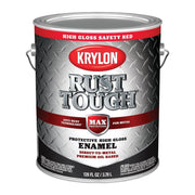 Krylon Rust Tough Gloss Anti-Rust  Safety Color Rust Control Enamel, Safety Red, 1 Gal.