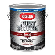 Krylon Rust Tough Gloss Anti-Rust Safety Color Rust Control Enamel, Safety Blue, 1 Gal.