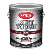 Krylon Rust Tough Oil-Based Gloss  Rust Control Enamel, Aluminum, 1 Gal.