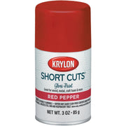 Krylon Short Cuts 3 Oz. High-Gloss Enamel Spray Paint, Red Pepper
