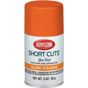 Krylon Short Cuts 3 Oz. High-Gloss Enamel Spray Paint, Glow Orange