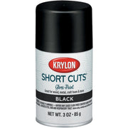 Krylon Short Cuts 3 Oz. High-Gloss Enamel Spray Paint, Black
