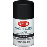 Krylon Short Cuts 3 Oz. Flat Enamel Spray Paint, Black