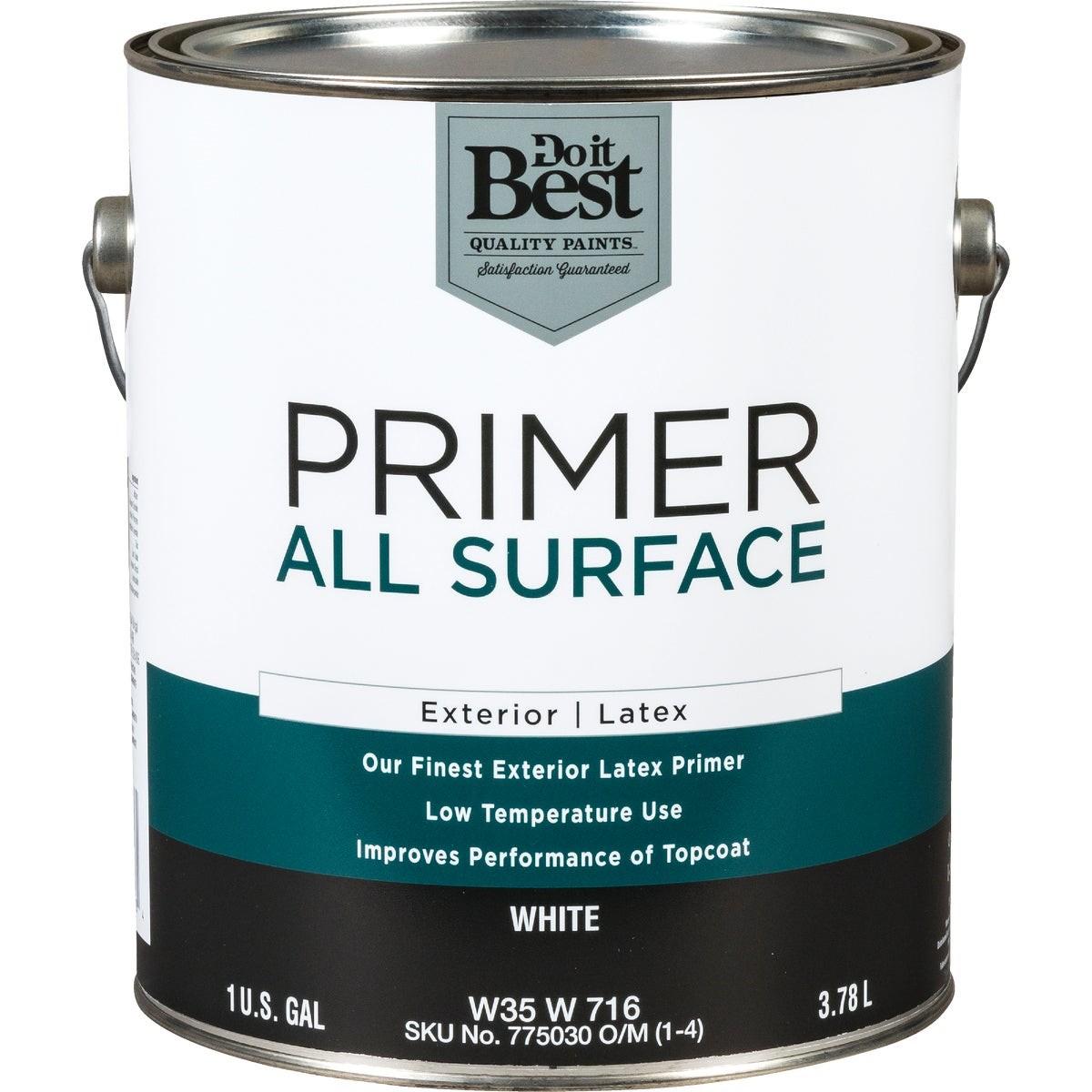 White All Surface Exterior Primer, 1 Gal.