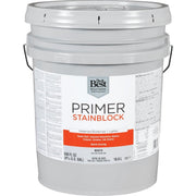 Latex Interior/Exterior Stain Blocking Primer, White, 5 Gal.