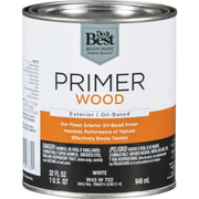 White Oil-Based Wood Exterior Primer, 1 Qt.
