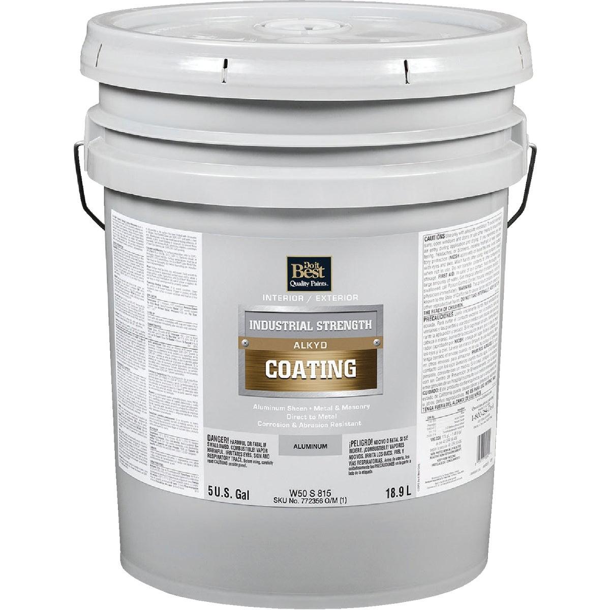 Aluminum Alkyd Industrial Coating, 5 Gal.