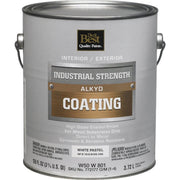 Pastel Base Alkyd Industrial Coating, White, 1 Gal.