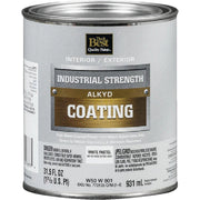 Pastel Base Alkyd Industrial Coating, White, 1 Qt.