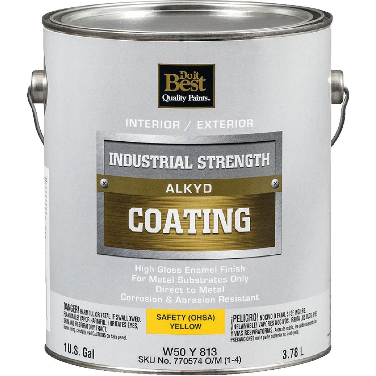 Alkyd Industrial Coating, Osha Yellow, 1 Gal.