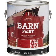Latex Flat Exterior Barn Paint, Red, 1 Gal.