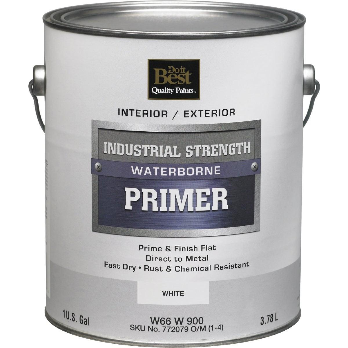 Industrial Strength Waterborne Primer, White, 1 Gal.