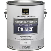 Industrial Strength Waterborne Primer, White, 1 Gal.