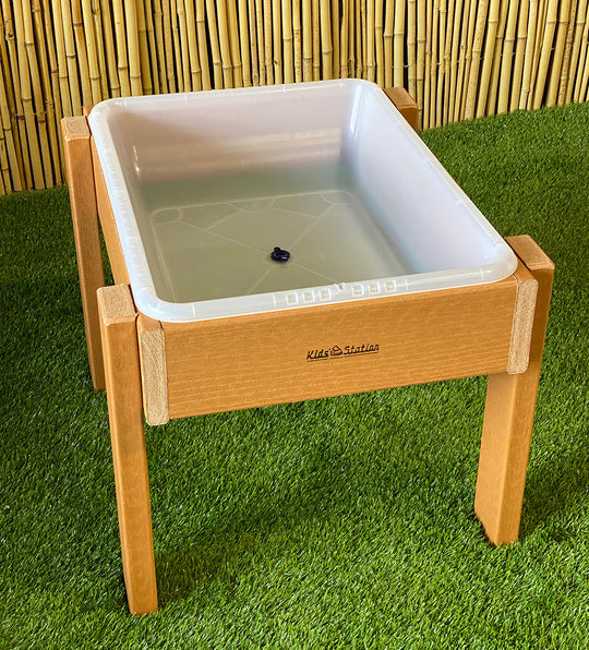 Kids' Station Outdoor Sand/Water Table, Semi-Clear Pan W/ Drain