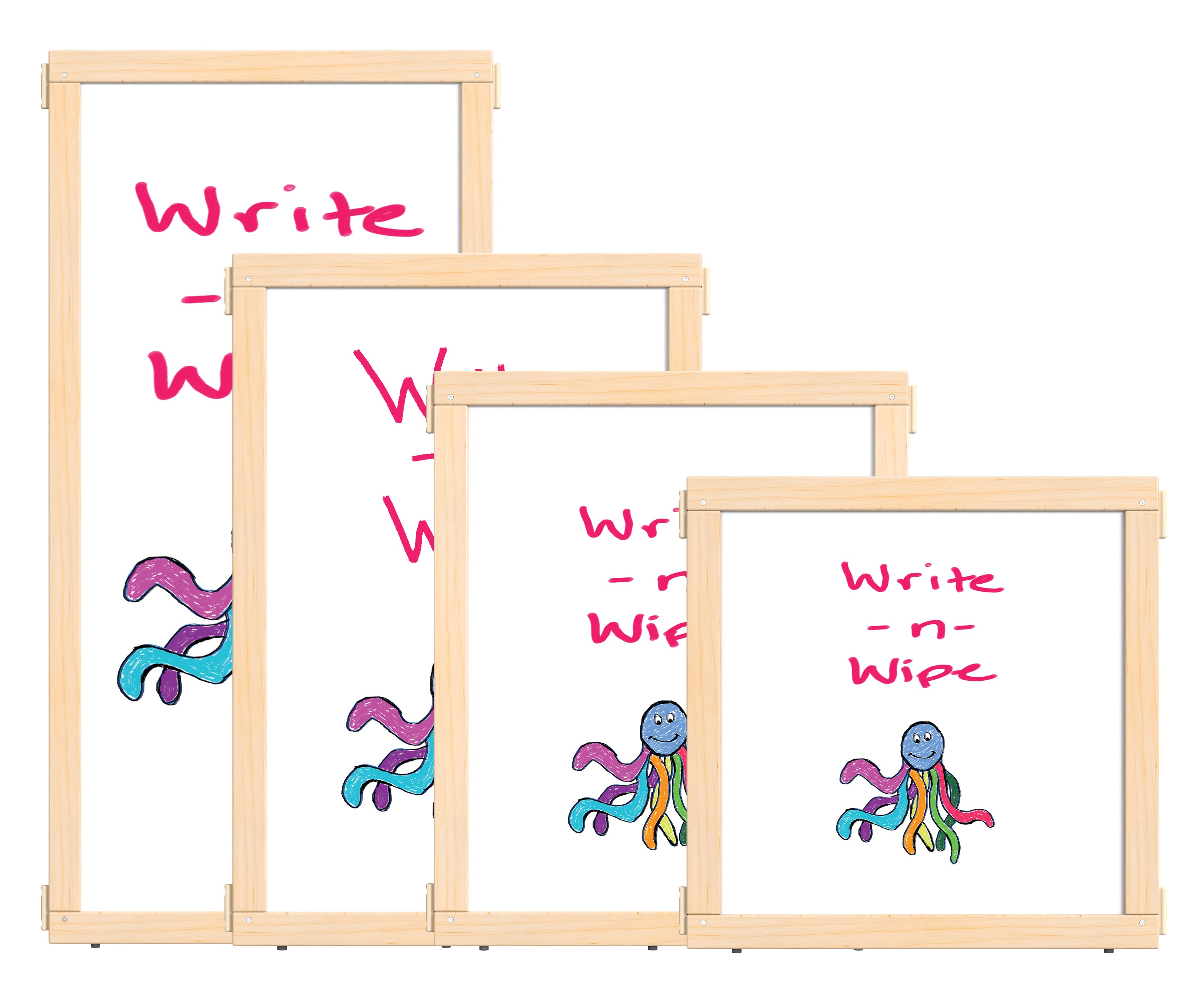 KYDZ Suite® Panel - T-height - 48" Wide - Write-n-Wipe