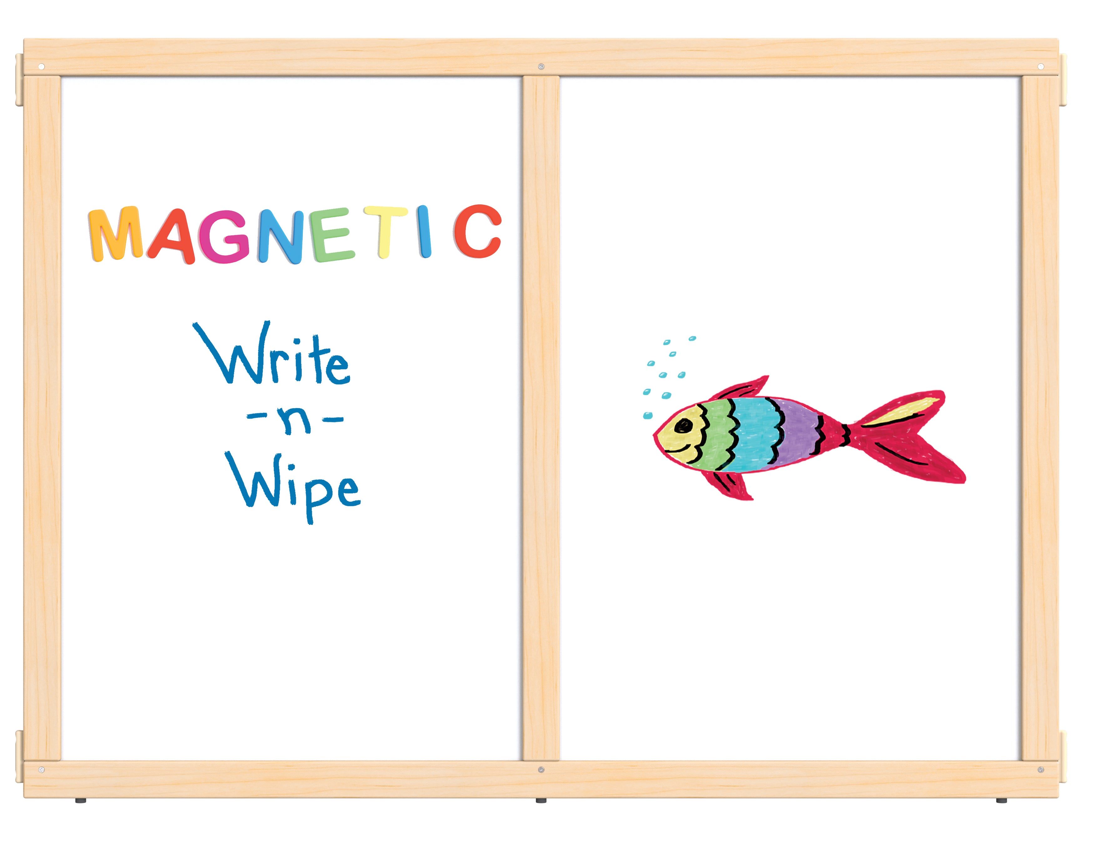 KYDZ Suite® Panel - A-height - 48" Wide - Magnetic Write-n-Wipe