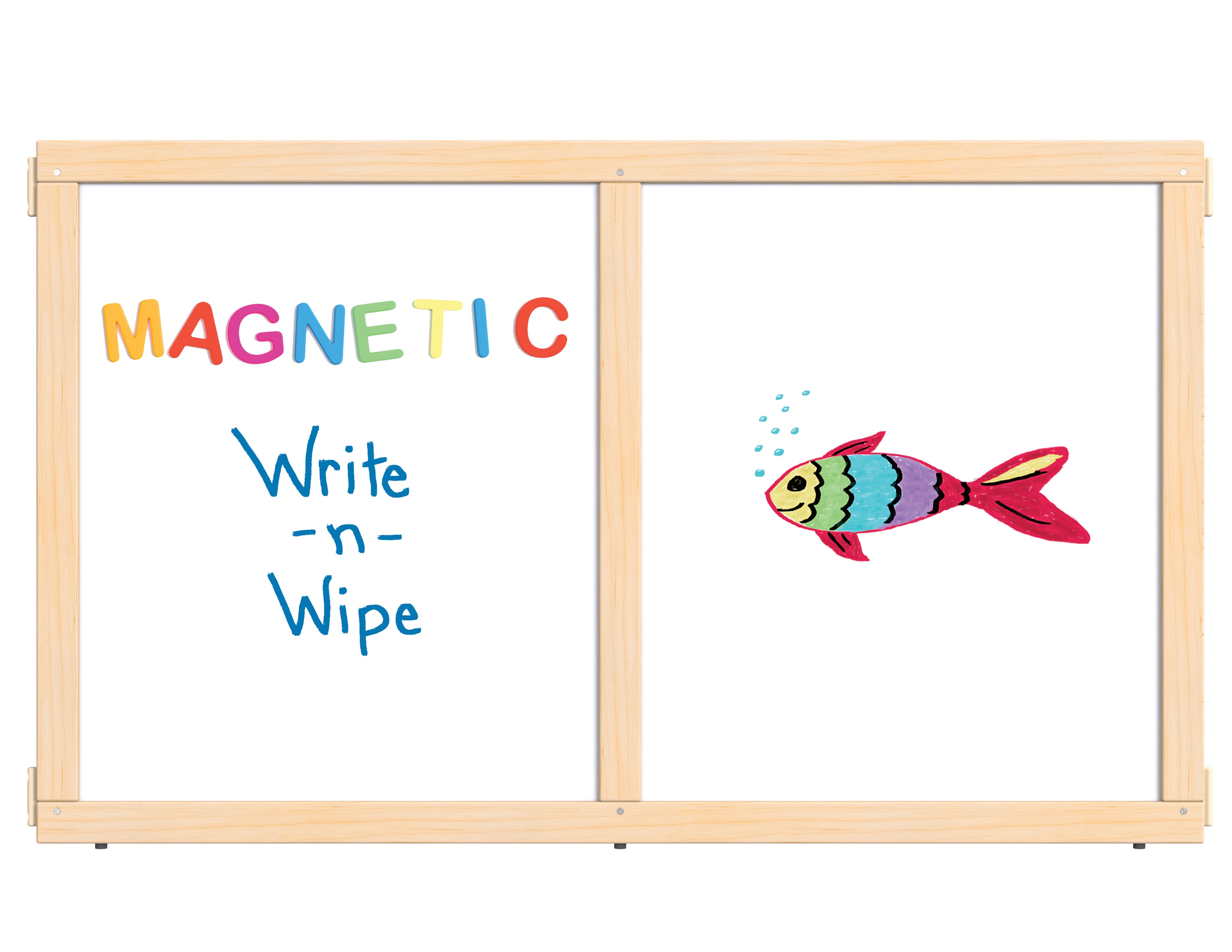 KYDZ Suite® Panel - E-height - 48" Wide - Magnetic Write-n-Wipe