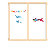 KYDZ Suite® Panel - S-height - 48" Wide - Magnetic Write-n-Wipe