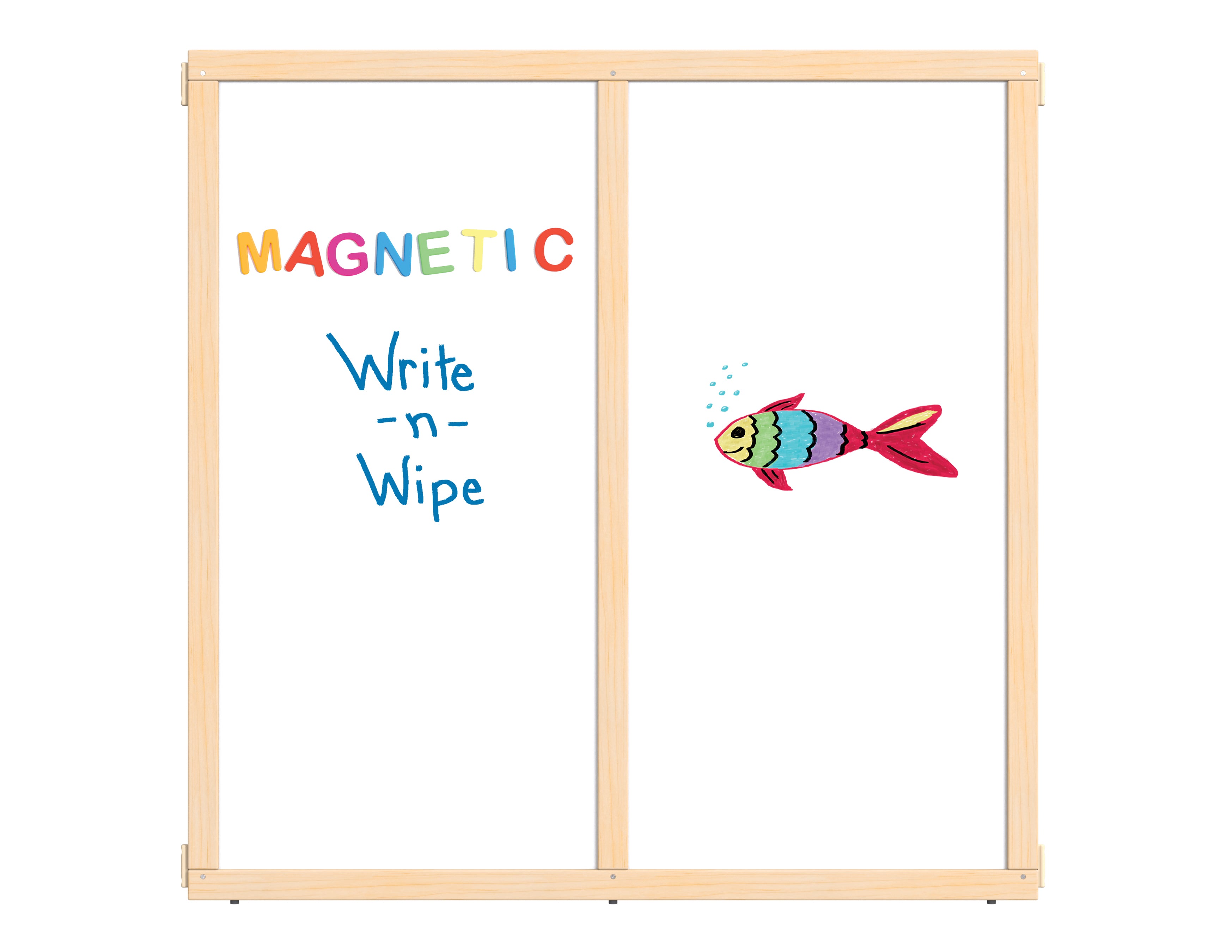 KYDZ Suite® Panel - S-height - 48" Wide - Magnetic Write-n-Wipe
