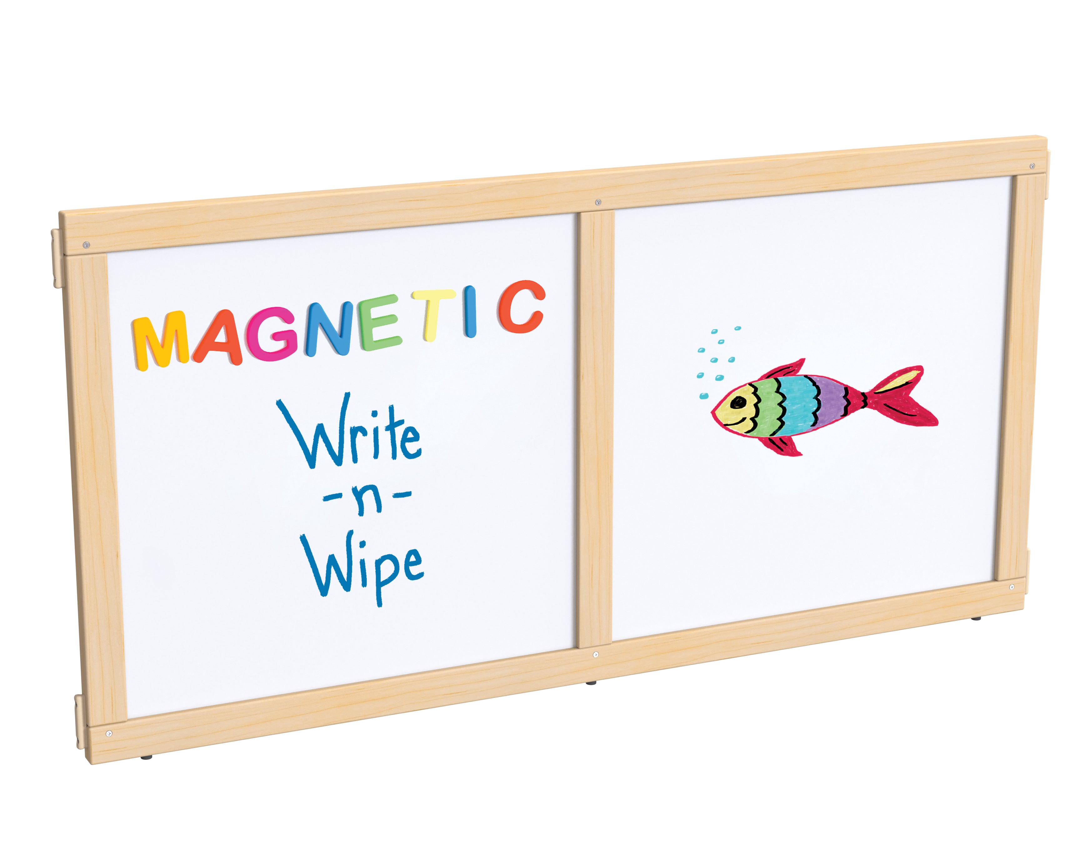 KYDZ Suite® Panel - T-height - 48" Wide - Magnetic Write-n-Wipe