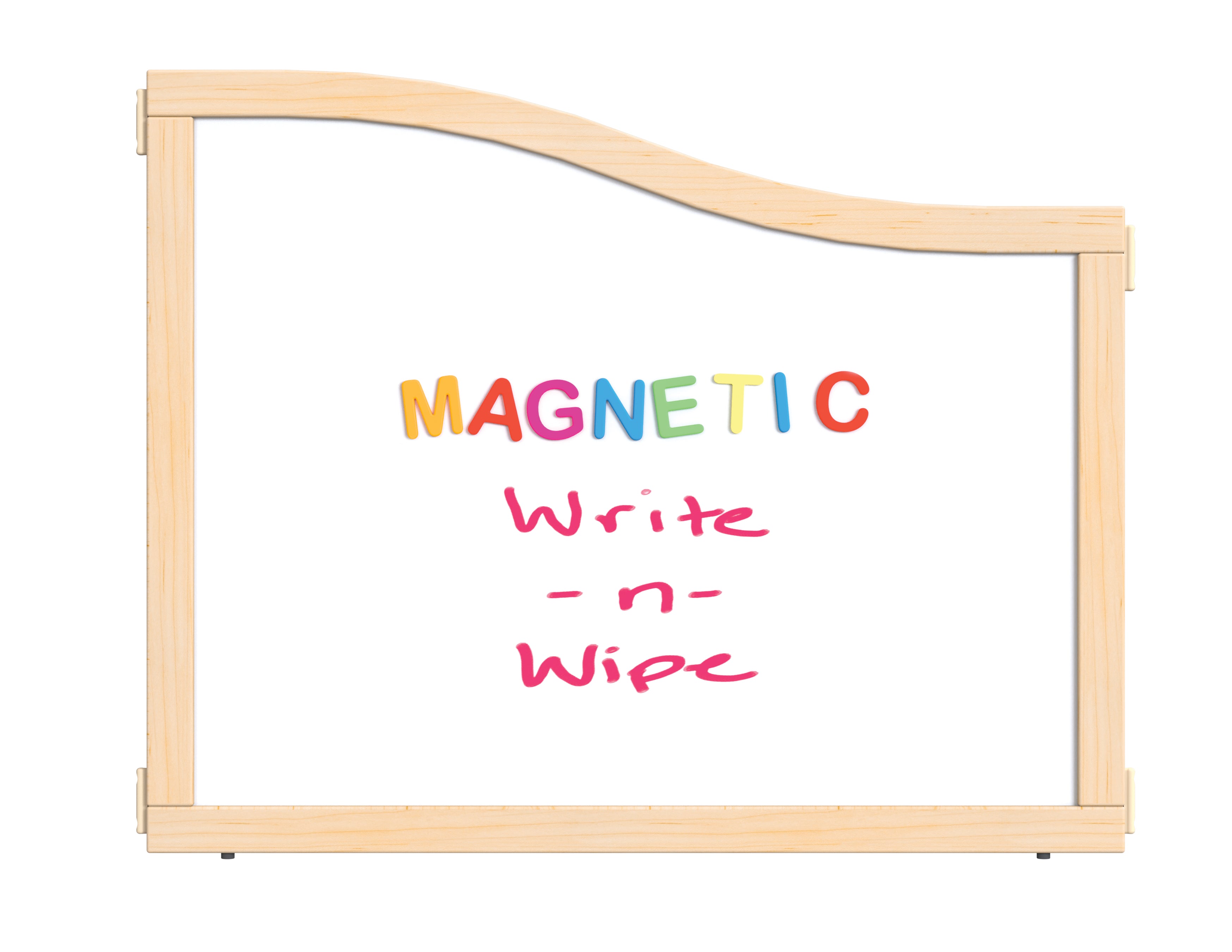 KYDZ Suite® Cascade Panel - E to T-height - 36" Wide - Magnetic Write-n-Wipe