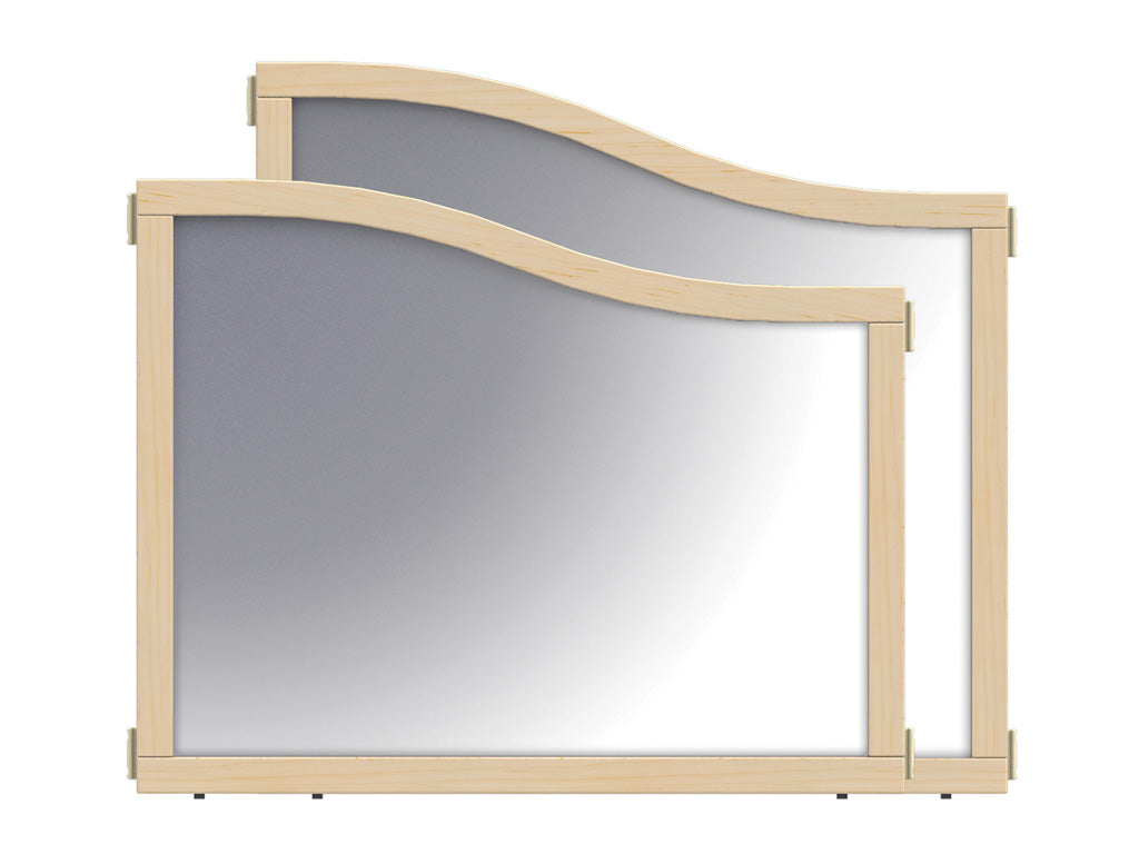 KYDZ Suite® Cascade Panel - E to T-height - 36" Wide - Magnetic Write-n-Wipe