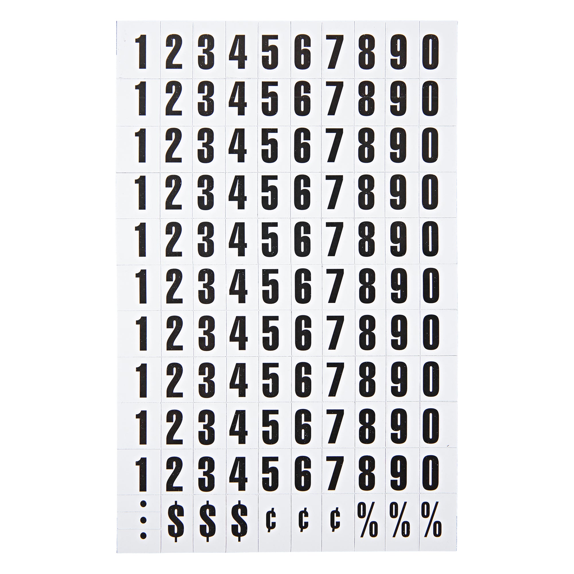 MasterVision  Magnetic Numbers, Black on white