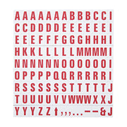 MasterVision  Magnetic Letters, Red on white