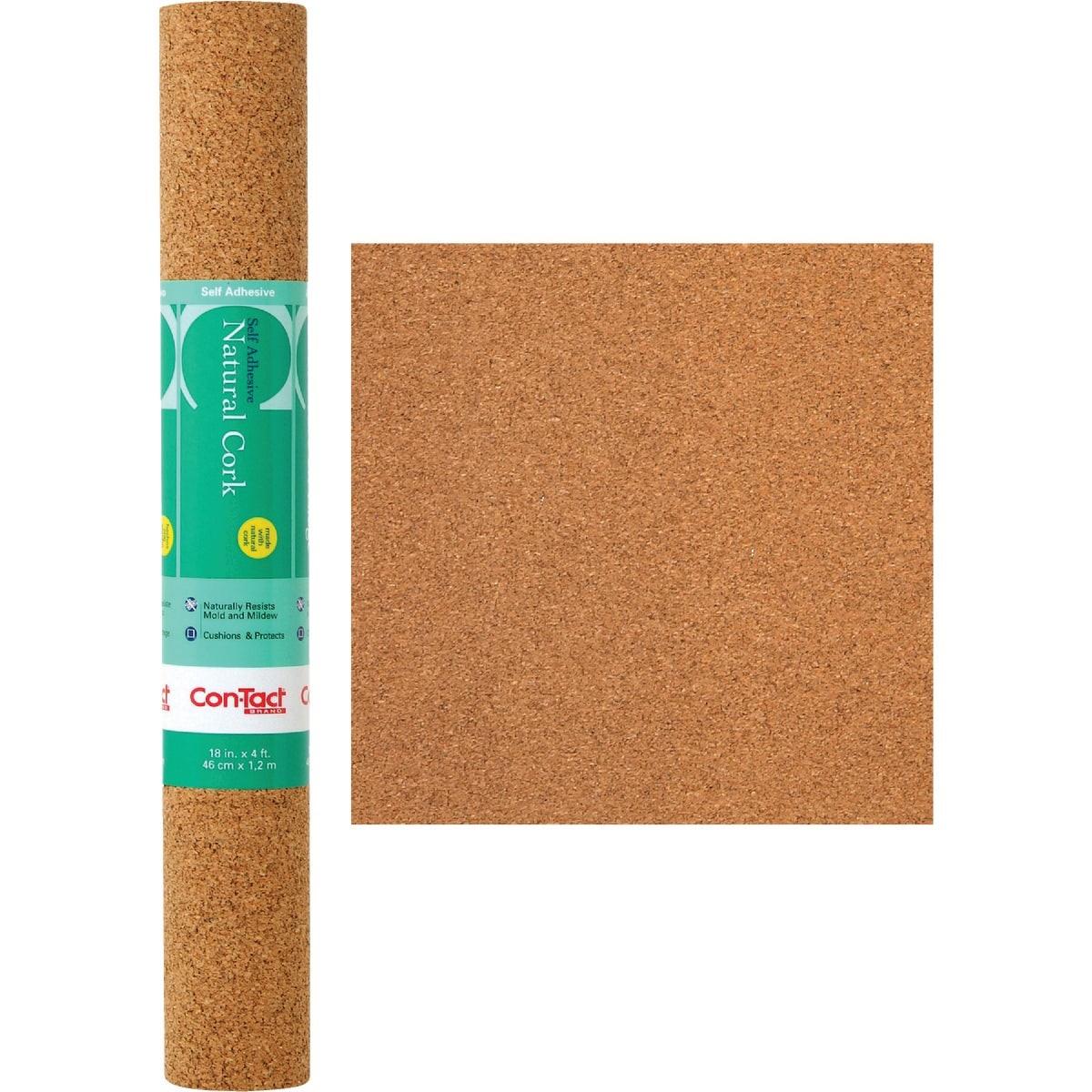 04F-C6421-06 Con-Tact 18 In. x 4 Ft. Cork Self-Adhesive Shelf Liner