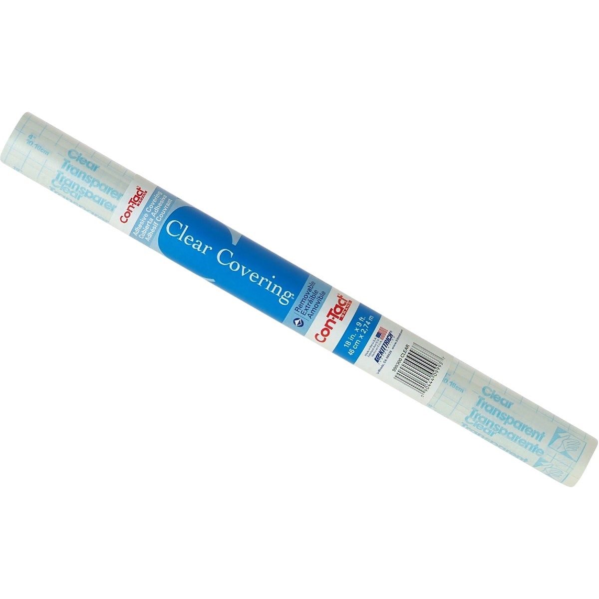 09F-C9993-01 Con-Tact Clear Cover 18 In. x 9 Ft. Transparent Self-Adhesive Liner