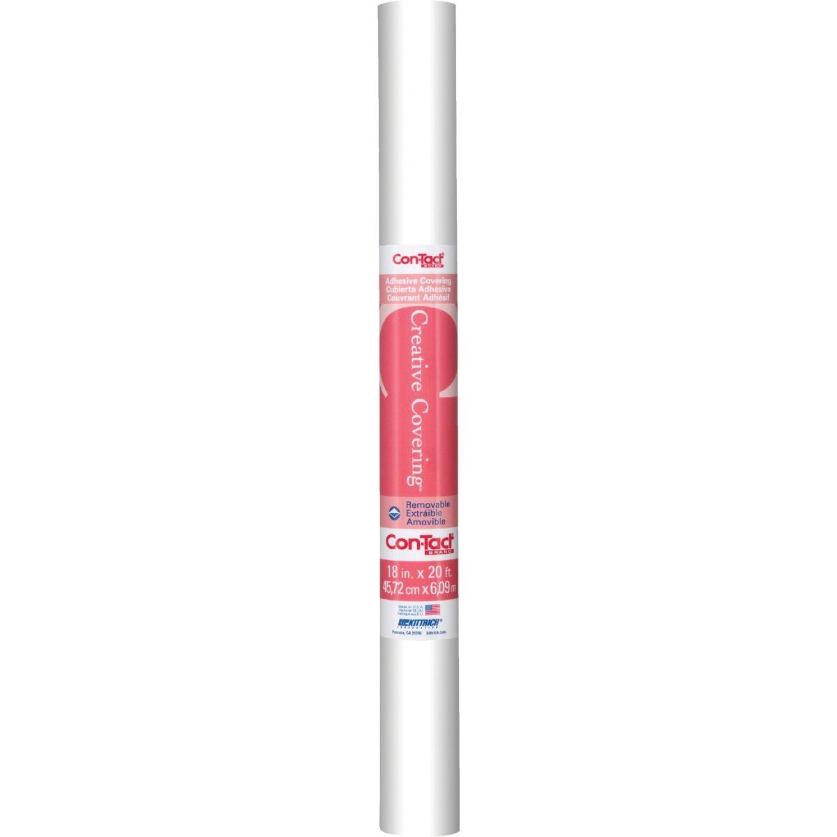 16F-C9A952-06 Con-Tact Creative Covering 18 In. x 16 Ft. White Self-Adhesive Shelf Liner
